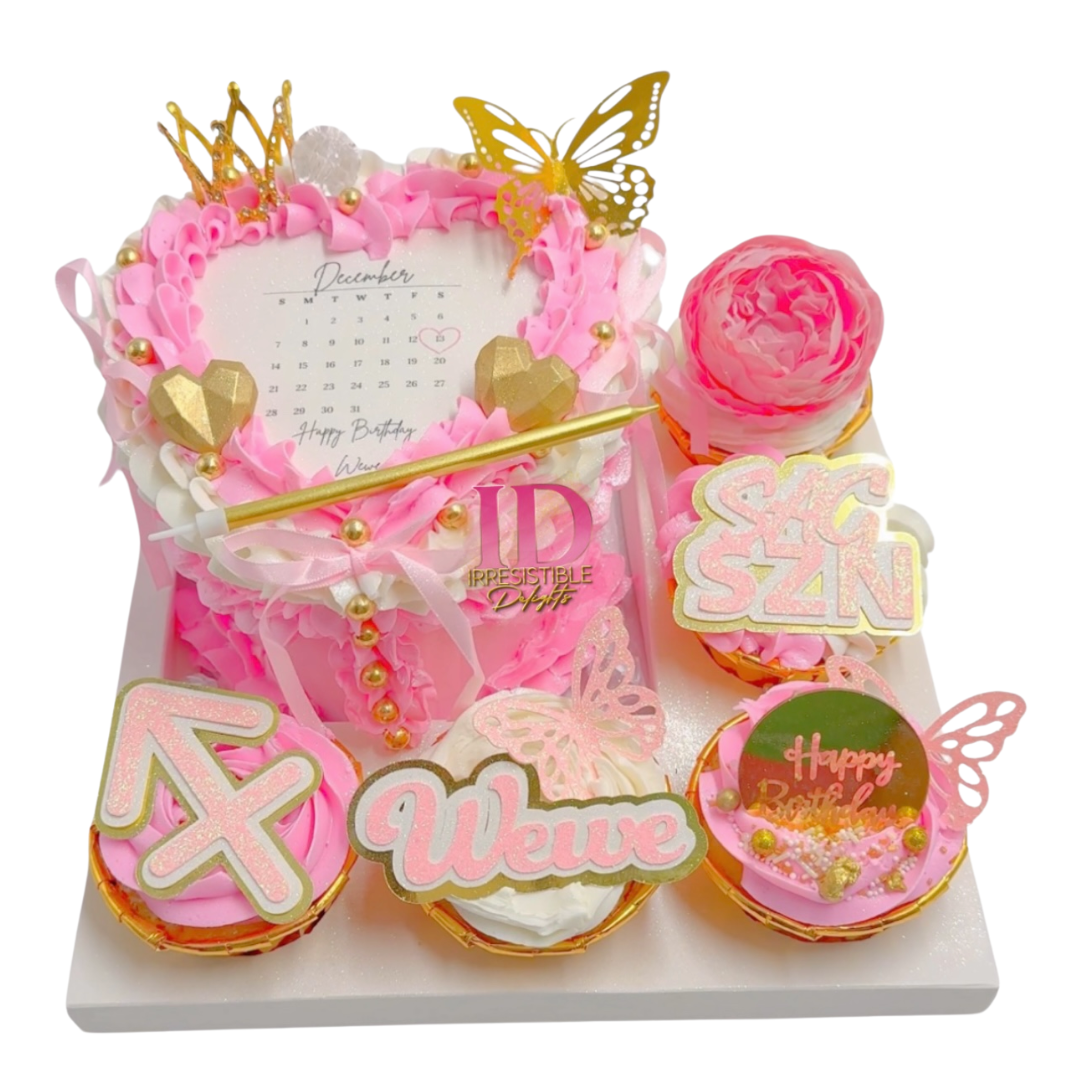 Bento Box with 5 Cupcakes